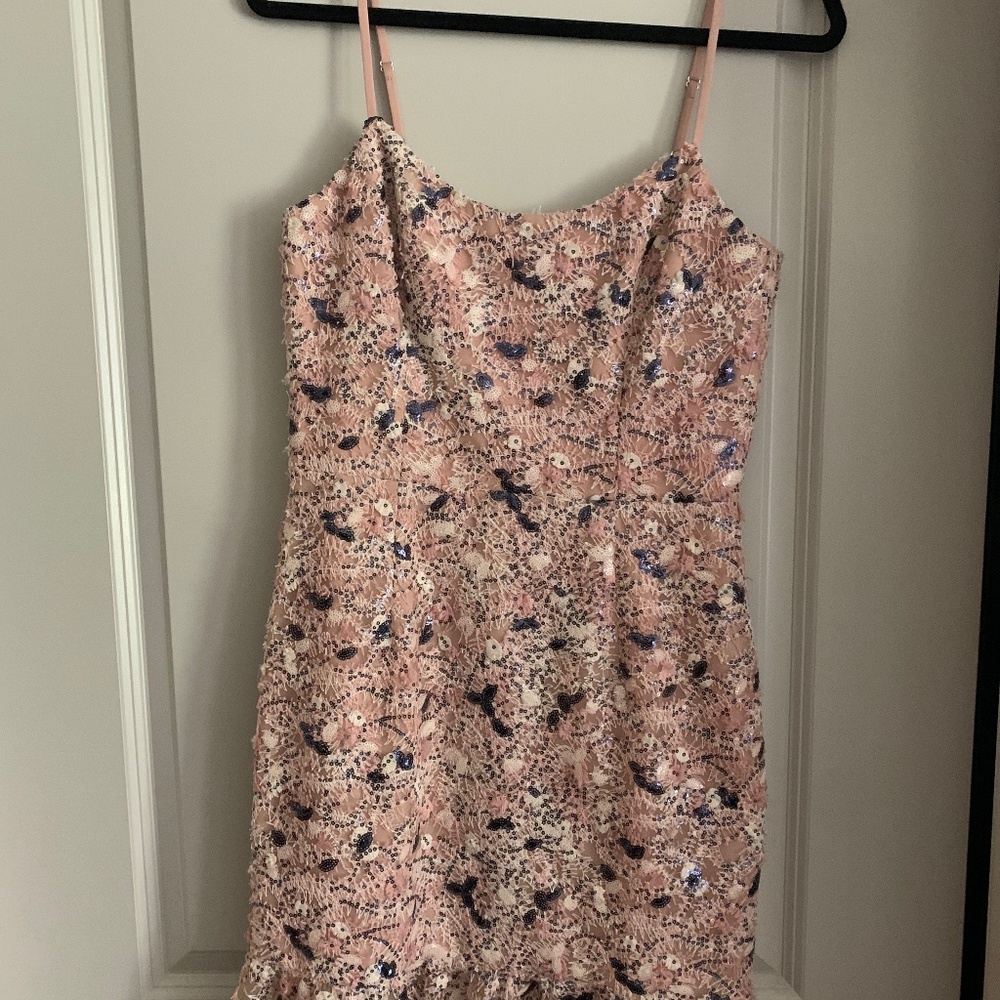 Dress the Population Women's Medium Jill Sequin Minidress